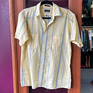 Vintage Van Heusen short sleeve striped button down